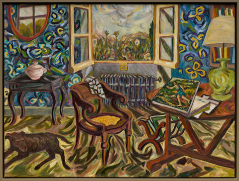 Helen Berggruen, Suspension of the Future Tense, 2025, oil on linen