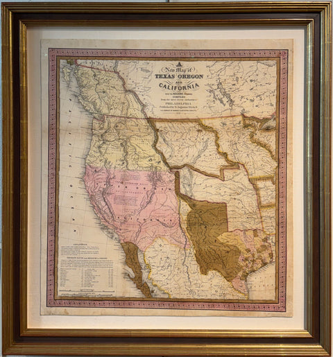 A New Map of Texas, Oregon and California