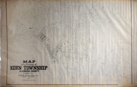1891 Map of Eden Township, Alameda County