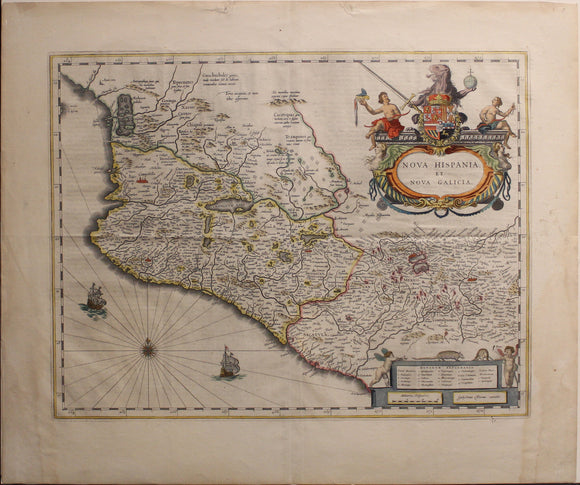 Willem Bleau. Nova Hispania et Nova Galicia. 1635.