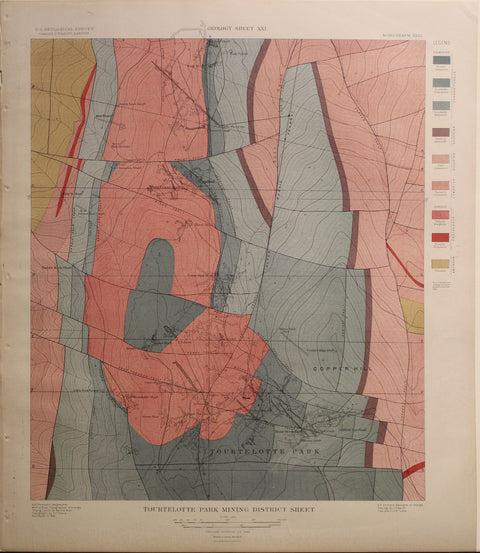 Spurr. Tourtelotte Park Mining District Sheet. 1898.