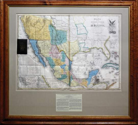 DISTURNELL. Mapa de los Estados Unidos.... 1850
