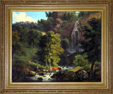Henri Joseph Boichard "The small gorge at Tivoli"