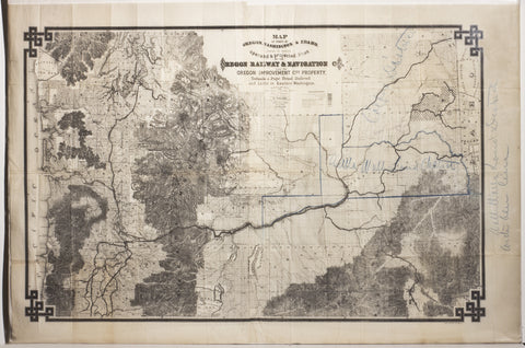 Map of the Parts of Oregon, Washington & Idaho