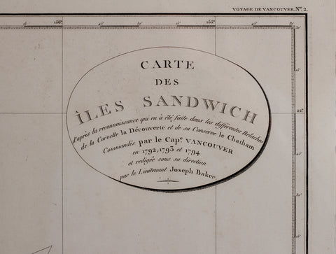 Carte des Iles Sandwich