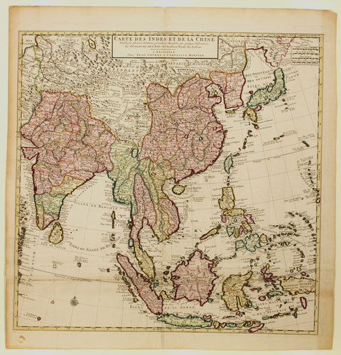 Carte des Indes et de la Chine after De L'Isle