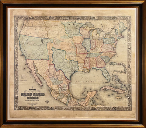 Doolittle & Munson, New Map of the United States and Mexico....1849