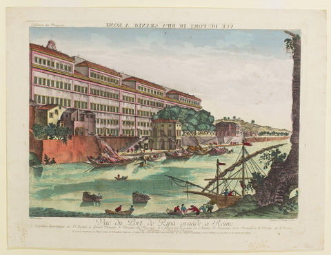 Vue du Port de Ripa Grande a Rome