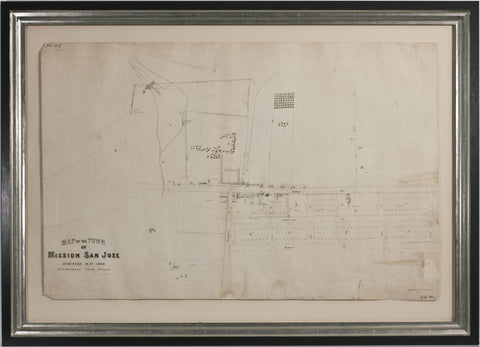 Map of the Town of Mission San Jose