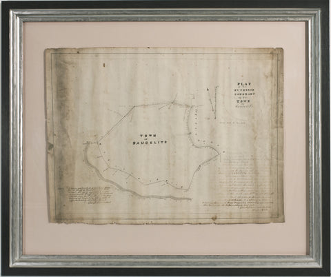 Emmons. A Manuscript Map of Saucelito. 1868