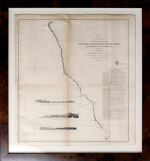 Reconnoisssance of the Western Coast of the United States from Monterey to the Columbia River - Sheet No. 1