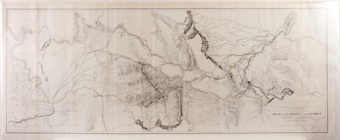 Governor Stevens Map of the Proposed Northern Route of the Transcontinental Railroad