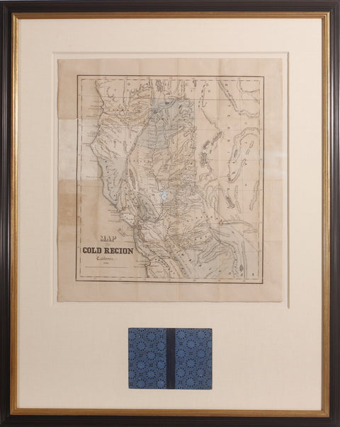 Butler. Map of Gold Region in California. 1851