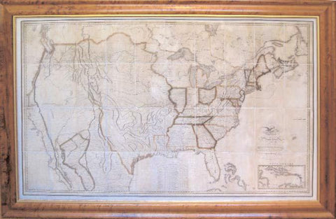 First Map of the United States to show Manifest Destiny
