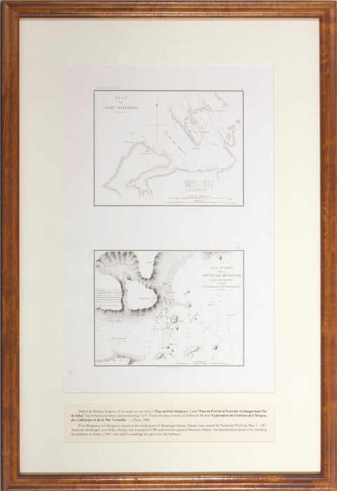 Plan du Port Mulgrave and Plan du Port de la Nouvelle Archangel dans I’lle de Sitka